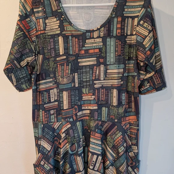 Svaha Botanical Library Twirl Dress Size Large EUC - Picture 5 of 7